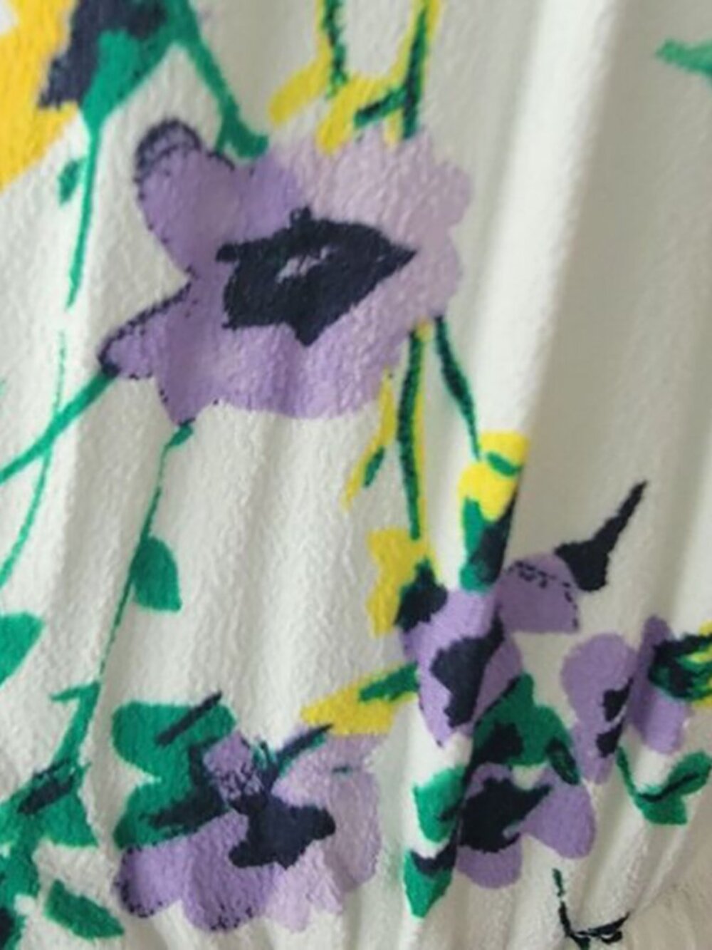 Loft womens Floral Button Ruffle Midi Dress size 14 button front tie wasit - Picture 6 of 8